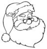 new santa clipart image: santa claus winking