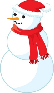 Free Snowman Clipart Image: Snowman Dressed Like Santa
